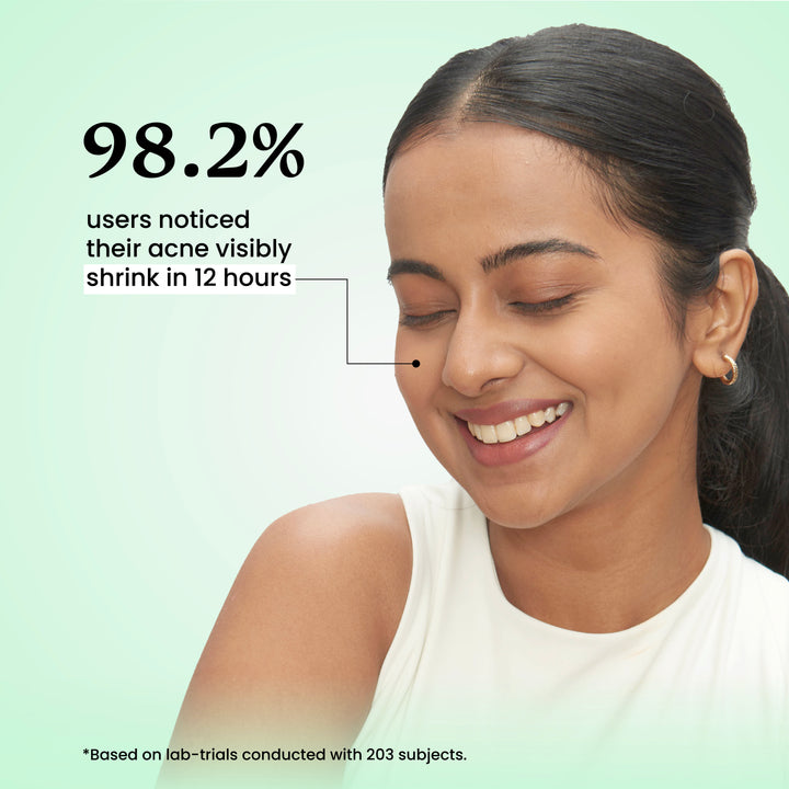 Visibly shrink active acne