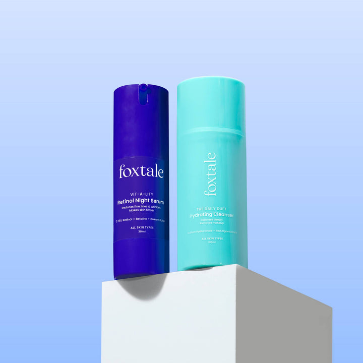 Buy retinol night serum and hydrating Cleanser
