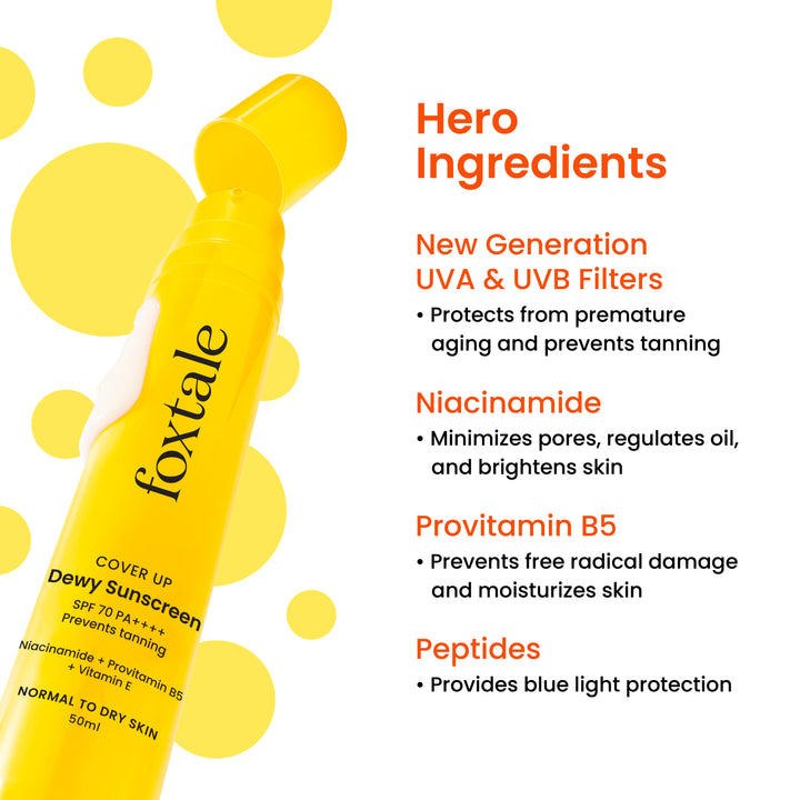 Ingredients of Dewy Sunscreen